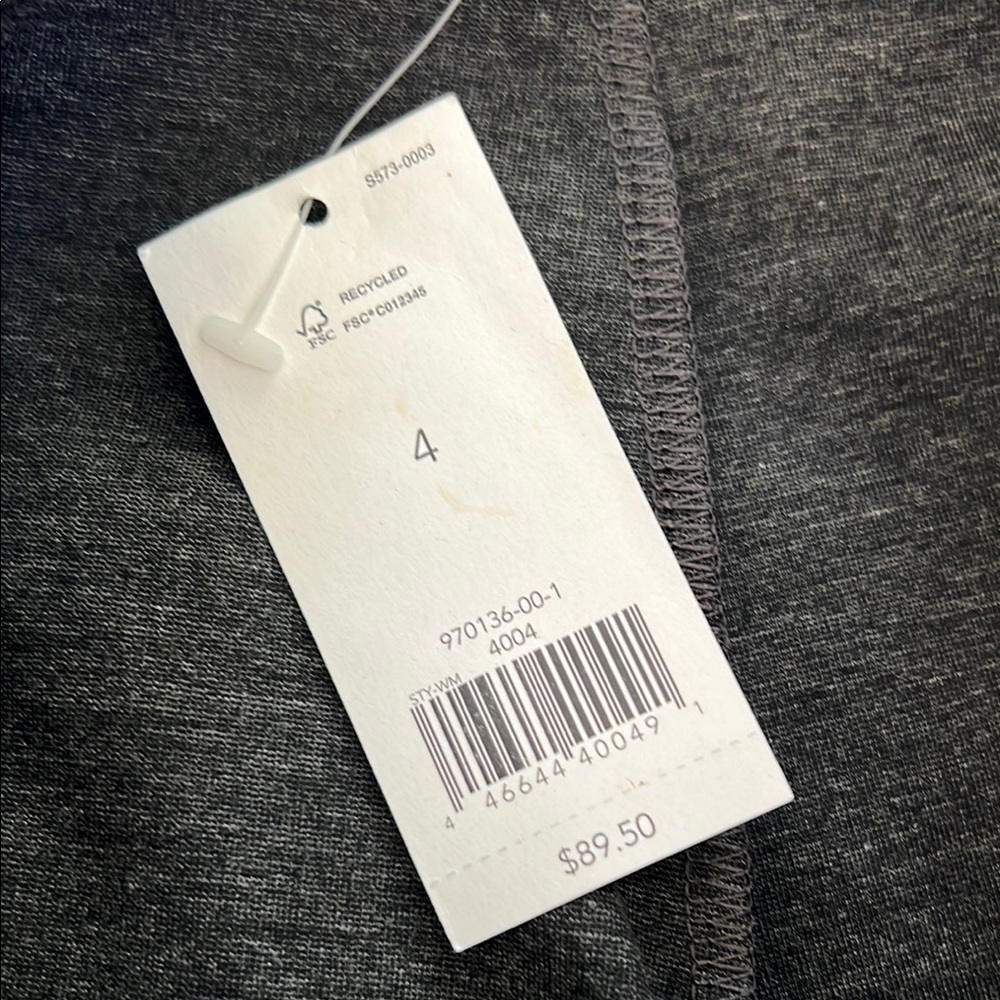 NWT Banana Republic Charcoal Gray High-Rise Skinny Everywhere Ponte Pants size 4 - Picture 10 of 12